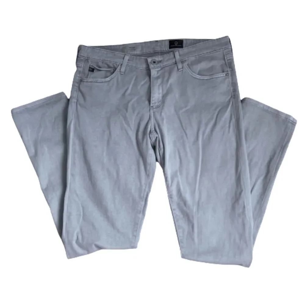 AG Adriano Goldschmied The Stilt Cigarette Pants 30R Cool Light Blue Straight - Picture 3 of 10